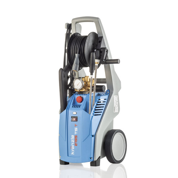 Kränzle K2195 TST, 230V, 3.2 KW, max. 170bar, 8 l/min, mit Schlauchtrommel, 15m Schlauch, Stecksystem D12, Schmutzkiller, Vario-Jet Duo