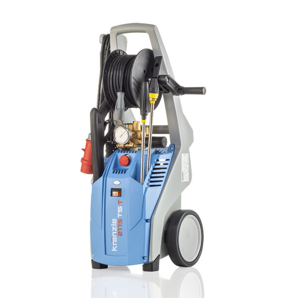 Kränzle K2175 TST, 400V, 3.3 KW, max. 160bar, 12 l/min, mit Schlauchtrommel, 15m Schlauch, Stecksystem D12, Schmutzkiller, Vario-Jet Duo