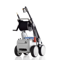 Kränzle quadro 1000 TST, 400V, 7.5 KW, max. 220bar, 16 l/min, mit Schlauchtrommel, 20m Schlauch, Stecksystem D12, Turbokiller, Flachstrahldüse