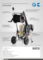 Kränzle Profi-Jet B 10/200, Benzin, max. 200bar, 10 l/min, 10m Schlauch, Stecksystem D12, Schmutzkiller, Regeldüse