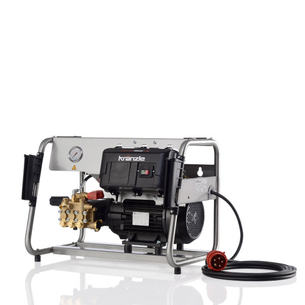 Kränzle WS-RP 1600 TS, 400V, 8 KW, max. 150bar, 26.7 l/min, 10m Schlauch, Stecksystem D12, Flachstrahldüse