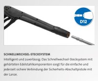 Kränzle Starlet 4 - Pistole 500 mm lang Eingang: M22x1,5 AG Ausgang Steckkupplung D12