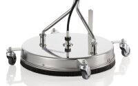 Kränzle Round Cleaner INOX Ø 520 Edelstahl mit Rollen, Stecknippel D12, Düsengröße 06