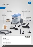 Kränzle Ventos 12 HE 230V / 50Hz Gewerblicher Trockensauger HEPA-Kartuschenfilter